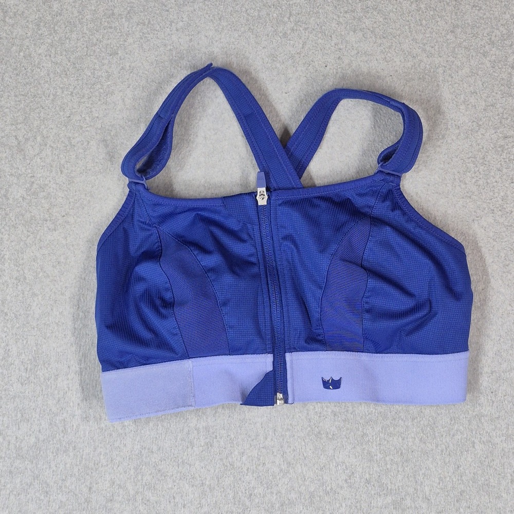 Shefit Women Sports Bra Purple 2luxe Front Closure Adjustable Strap 110002
